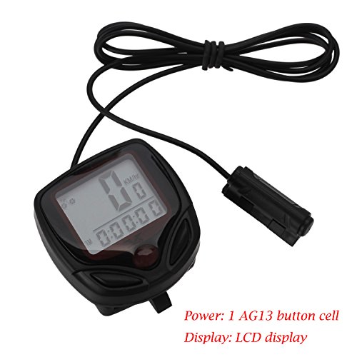 Bike Odometer and Speedometer Cycling Bycicle Cycle Computers with Backlight LCD Display