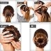 CLOTHOBEAUTY Hair Bun Donut Makers: 3 Extra Small Sizes for Short and Thin Hair, Chignon Doughnut Shapers, Ring Style (2.5 inches, Black)