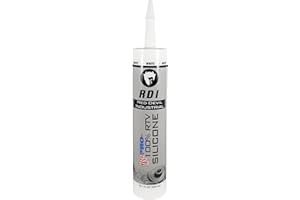 Red Devil 08160I RD PRO Industrial Grade RTV 100% Silicone Sealant, 10.1 oz, White, 1 Pack