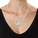 XXL Statement Monogram Necklace - 2 Inches - Custom Made with Any Initials! 18''