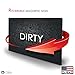 KIWE HOME Double Sided Dishwasher Magnet - Clean Dirty Reversible Flexible Flip 3x4 inch Big Size Flipside Black and White Simple Design Perfect Kitchen Addition Premium Flip Sign Indicator