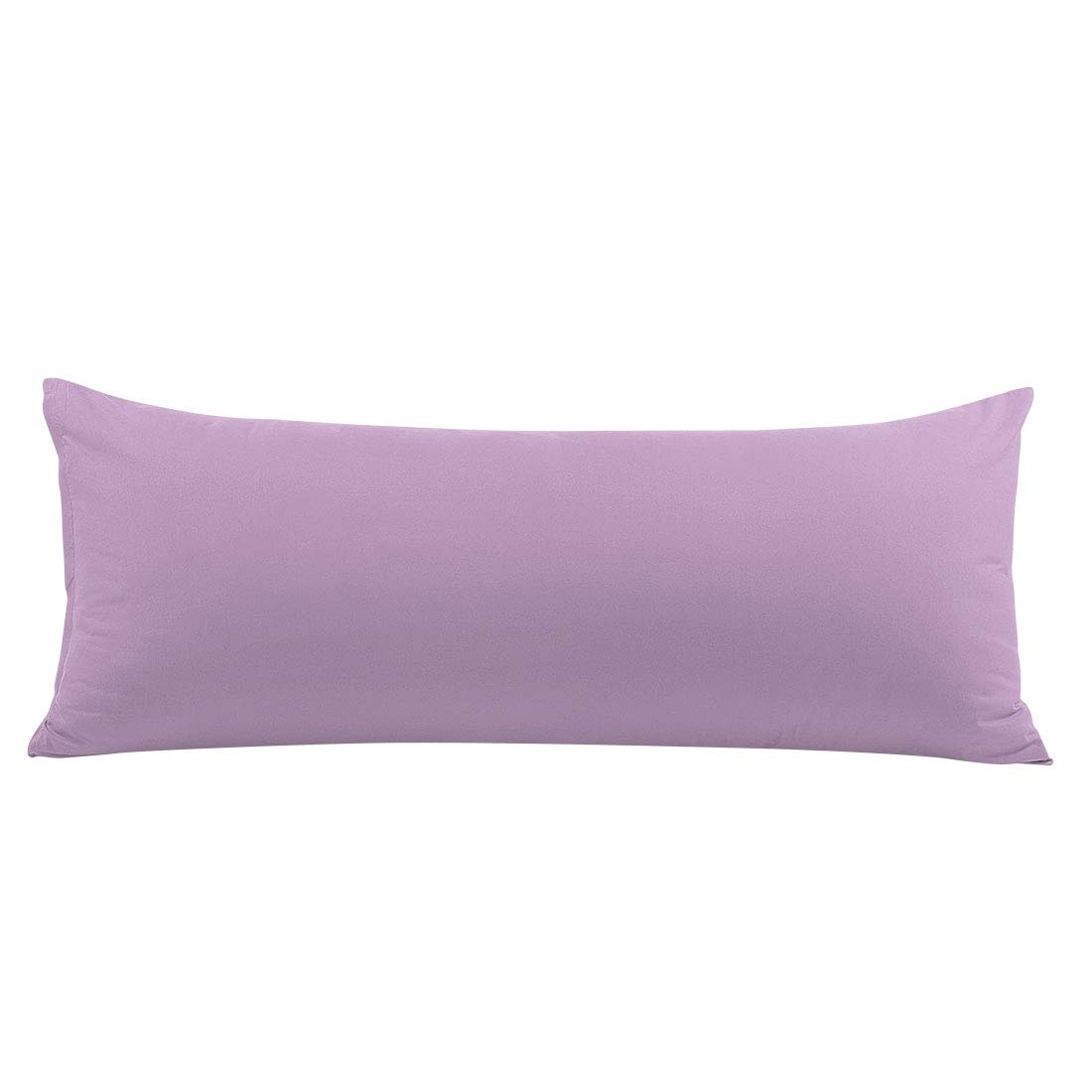 PiccoCasa Body Pillow Pillowcase with Zipper Closure, 1800 Series Brushed Microfiber Body Pillow Cover, Soft Long Pillow Cases for Body Pillows Lavender 50 x 120cm/ 4ft.