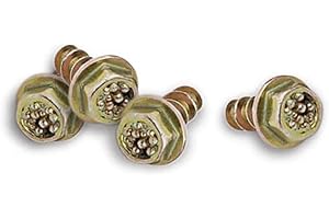 Simms Hardbite Wading Boot Studs, Hex Head Sharp Point Screws - 20-Pack, Colorless, One Size