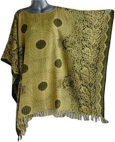 Trendyloosefit Plus Size Loose Fit Tops Tunic Beach Cover One Size Bust 68" (Venom Green)