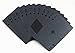 EBTOYS 2-Pack Playing Cards Regular Index Waterproof Plastic Playing Cards (Black)