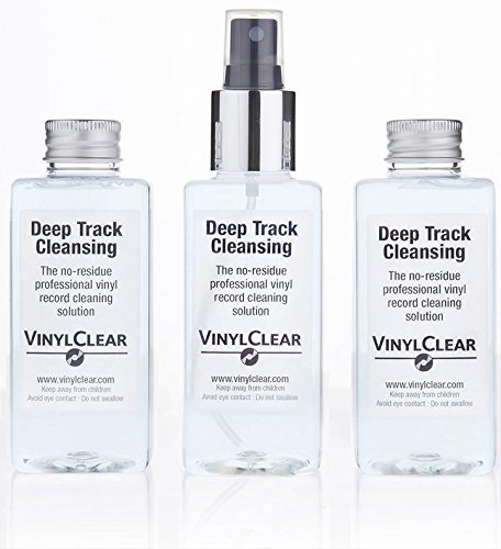 The Professional LP Record Solution. Antistatic Vinyl Record Restoration Cleaner Fluid. 1x150ml Bottle with Atomiser Spray plus 2x150ml refills