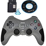 Wireless Pro Game Pad Joystick Remote Game Controller for PC Computer Laptop Notebook PS2 PS3 (Grey)
