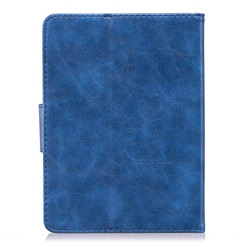Case for Kindle E-Reader (8th Generation 2016), LittleMax(TM) PU Leather Panda Embossed Wallet Case Magnetic Closure Cover for Amazon Kindle 6" Display, 8th Gen 2016 Release -01 Blue - Thumbnail 3