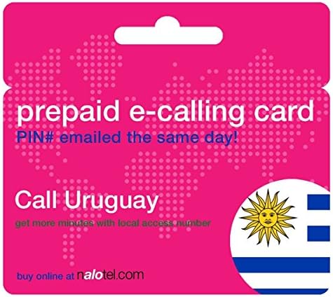 Prepaid Phone Card - Cheap International E-Calling Card $20 for Uruguay with Same Day emailed PIN, no Postage Necessary