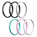Egnaro Thin and Stackable Silicone Wedding Bands Women - 2.5mm Width - 1.8mm Thick