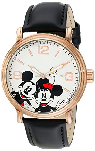 Disney Men's W001855 Mickey Mouse Analog Display Analog Quartz Black Watch