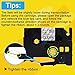 Fimax Compatible Label Tape Replacement for Tze 18mm TZe-141 Label Tape use for Brother PT-D210 PTD400AD PTD600 Label Makers, 3-Pack (Black on Clear, 8m)