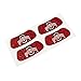Ohio State Buckeyes NCAA Glitter Eye Black Strips, Perfect for Game Day and Tailgate (2 Pairs)