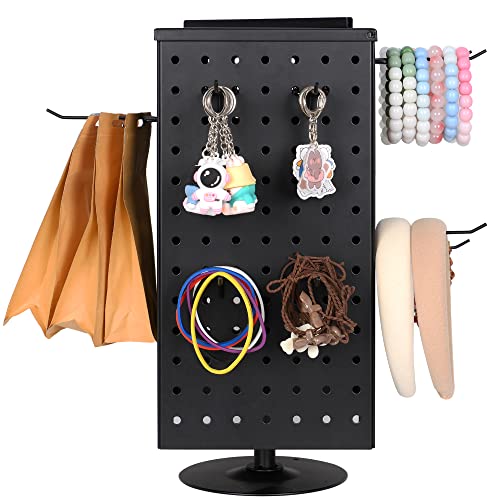 Pegboard Rotating Display Stand Metal Spinning Peg Board Displays, 17