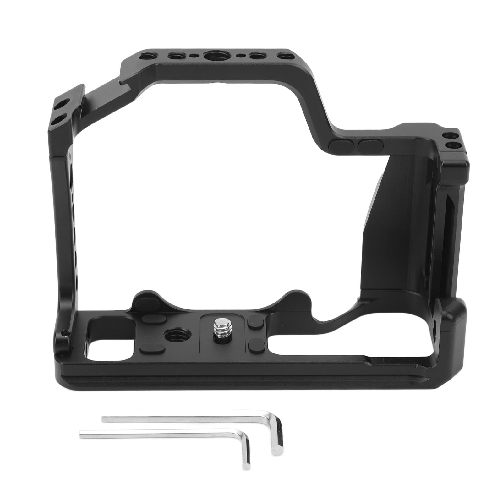 Camera Cage for for M50 M5 M50II Camera, Portable Aluminum Alloy Camera Cage Rig with Cold Shoe, Camera Cage for Locating Hole for M50 M5 M50II Camera