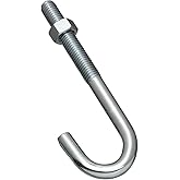 National Hardware N232-975 2195BC J Bolt Zinc plated, 1/2" x 6"