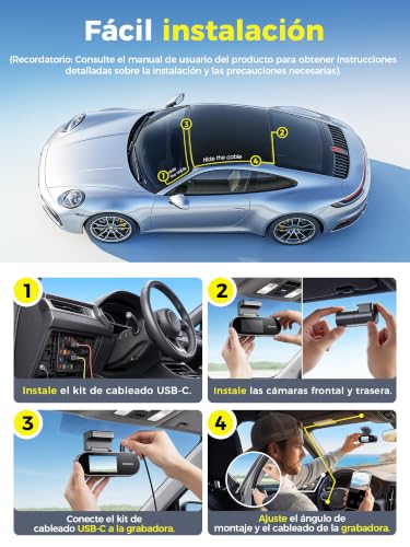 DDPAI N2 Dual Dashcam, 2.5K+1080P UHD, 1.9" Screen, AI ISP Night Vision, WDR, ADAS, WiFi, 24 Hour Parking Mode, Supports up to 256G Storage, Loop Recording, App Control