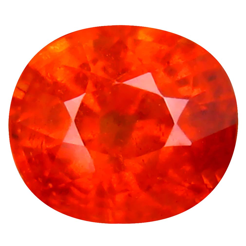 1.37 ct Oval Cut (6 x 6 mm) Namibian Fanta Orange Spessartine Natural Loose Gemstone