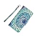 iPhone 5s Case, UrSpeedtekLive iPhone SE Wallet Case, Premium PU Leather Funny Case Flip Cover with Card Slots & Stand For iPhone 5/5S/SE, Mandala Flower Pattern