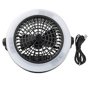 SOONHUA Draagbare 12LED USB Opladen Tent Lantaarn Licht Ventilator Lamp voor Outdoor Wandelen Camping