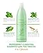 PEPPERMINT CLARIFYING Shampoo w/Tea Tree Oil, 16 oz.-w/PEPPERMINT OIL relieves dry scalp-MENTHOL helps DANDRUFF-ECZEMA-scalp PSORIAS-TEA TREE Essential Oil promote HAIR GROWTH