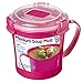Sistema Microwave Collection Soup Mug 31.7oz, Red 1109ZS, 4 Cup