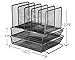 Halter Steel Mesh 5 Slot Step Sorter with 2 Tier Stackable Letter Trays