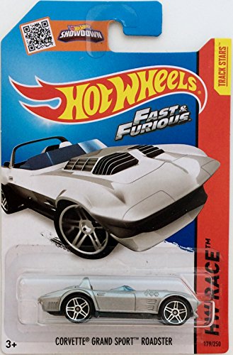 Hot Wheels, 2015 HW Race, Fast & Furious Corvette Grand Sport Roadster [Silver] 179/250