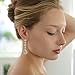 Mariell Bridal Wedding Dangle Earring, Gold CZ Crystal Earring for Bride, Bridesmaid, Mother of the Bride