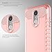 LG Harmony Case,LG K20 Plus Case,LG V5 Case,LG K10 2017 Case,SLMY[Shock Absorption]Slim Fit Heavy Duty Drop Protection Hybrid Armor Defender Case Cover for LG K20 Plus / LG V5 / LG K10 2017-Rose Gold