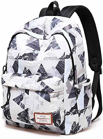 Backpacks School Bookbags For Girls | Mochilas De Mujer | Cute Daypacks College Travel Bags Women Fashion Floral Pineapple Bag (Geometric Figure)