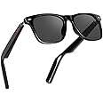 ReyDix Smart Glasses Bluetooth Sunglasses for Men Women with Automatic Power On Off Open Ear Music Voice Assistant, Unisex Audio Intelligent Sunglasses Fits Smaller Faces, Great for Friends Family
