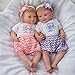 The Ashton-Drake Galleries Mayra Garza Lifelike Poseable Twin Baby Doll Set with Baby Bunting