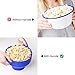 Popcorn Maker for Microwave Silicone Popcorn Popper Collapsible Popcorn with Reusable Easy to Use No BPA or PVC Toxins(blue)