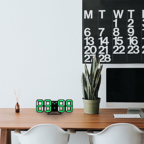 image for EVILTO LED Digital Alarm Clock with Night Light, 3D Number Style Moder