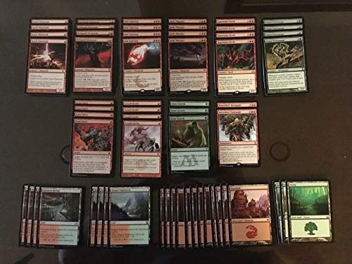 Red Green Aggro Burn Deck - Ball Lightning - Modern Legal - Custom Built - Magic The Gathering - MTG - 60 Card