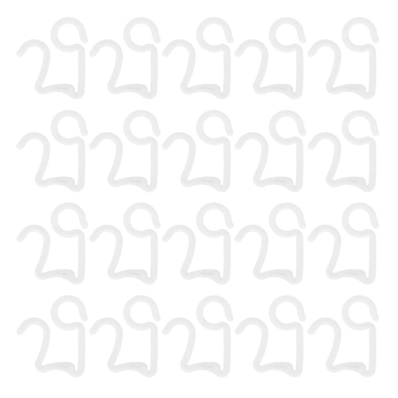 Supvox Pack of 100 Christmas Light Clips Gutter Clips Shingle Clips for Christmas Party Decorations White