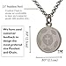 Athletes Necklace With Inspiring Bible Quote – Luke 1:37 Silver Cross Necklace for Men and Women That Love Sports Makes a Unique, Inspiring Gift for All Athletes – Soccer Chain ​