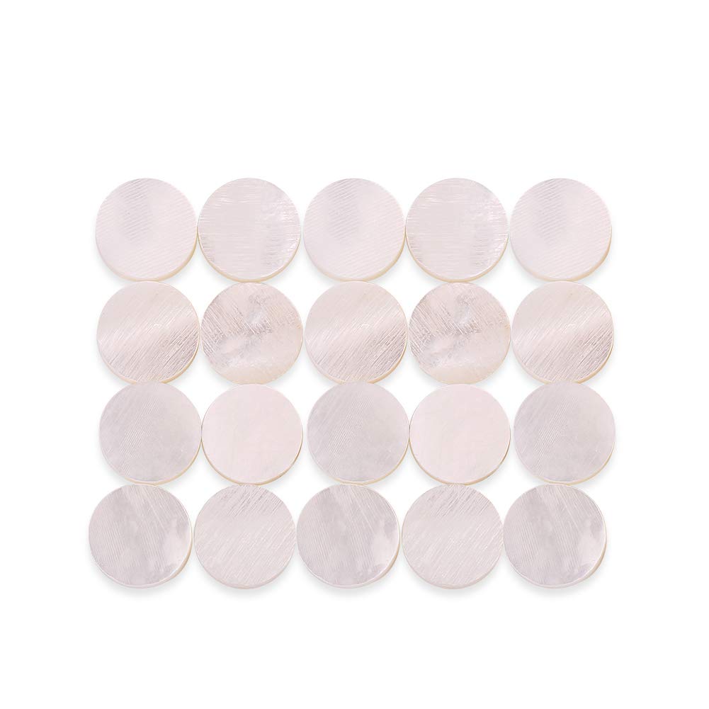 White Pearl Shell Dot Inlays 6mm Fretboard Inlay Dots White Mother of Pearl Shell Dot Fret Inlay for Guitar Fingerboard(Sell ​​20)