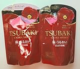 Tsubaki Extra Moist Red Refill Pack 345ml - Pack of 2 (Shampoo & Conditioner)