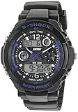 SKMEI Multi Function Military S-shock Sports Watch LED Analog Digital Waterproof Alarm (Blue)