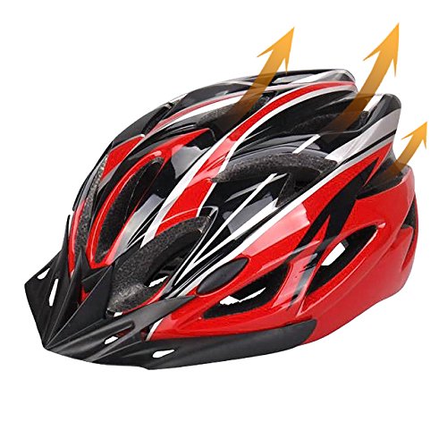 Eyourlife  Wind Cross Road/Mountain Bike Helmet Cycling EPS Teens Helment / Adult Helmet For Safety Protection / Red - Thumbnail 4