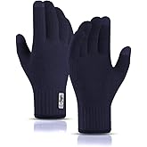 JUNRUI Winter Gloves Touch Screen Windproof Thermal Gloves Work Outdoor Camping Hiking Running Cycling Driving for Men Women