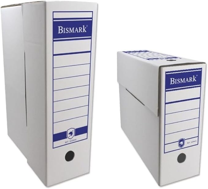 Caja Archivador Definitivo Bismark Caja 36x25x9cm: Amazon.es: Oficina y papelería