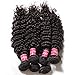 UNice Hair Peruvian Virgin Hair Deep Wave 3 Bundles Real Human Hair Weft Extensions Natural Color 95-100g/piece (14 16 18)