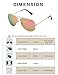 LUENX Aviator Sunglasses for Womens Mens Polarized Pink Mirrored lenses Gold Frame UV 400 Protection Classic Style
