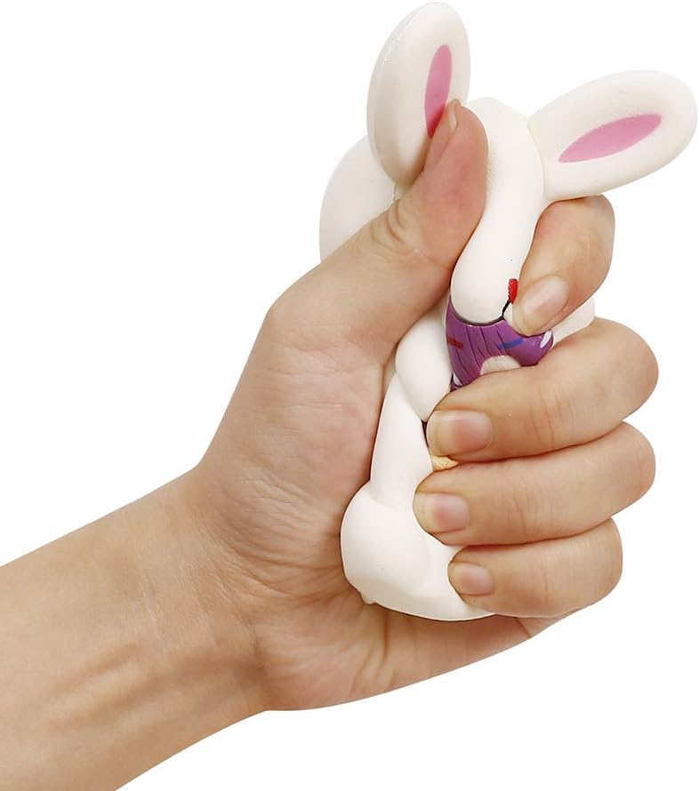 Anboor 4.7 Inches Rabbit Squishies Kawaii Soft Slow Rising Cute Scented Animal Squishy Stress Relief Kids Toys Decorative Props - Image 4