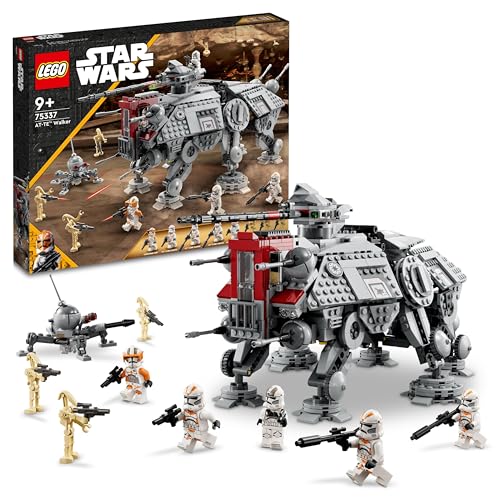 LEGO Star Wars 75337 Walker AT-TE Giocattolo da Costruire con 3 Minifigure del 212° Clone Trooper, Droidi da Battaglia e Droide Ragno - Regalo per Bambini da 9 Anni e Fan della Vendetta dei Sith