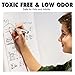 rabbitgoo Black Dry Erase Markers, 12-Count, Low Odor, Bullet Tip - Whiteboard Markers for Kids, Erasable Markers for Dry Erase Whiteboard Calendar, Comfortable Grip & Vivid Lines for Home Office
