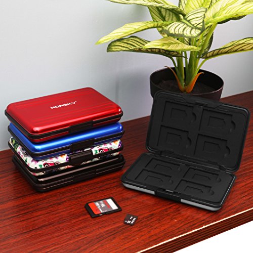 Honsky Pack of 5 Aluminum Water Resistant UHSI SD Micro SD SDHC SDXC